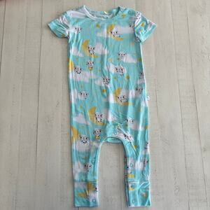 Posh Peanut Fisher-Price Lamb Zippered One Piece romper Little Lamb Moon 9-12m